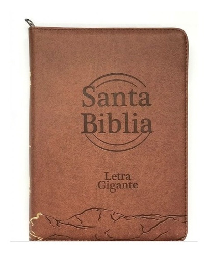 Biblia Flexible Café Con Índice Y Cierre Letra Gigante