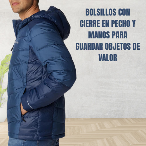 Campera Columbia Hombre Con Capucha Térmica Labyrinth Loop