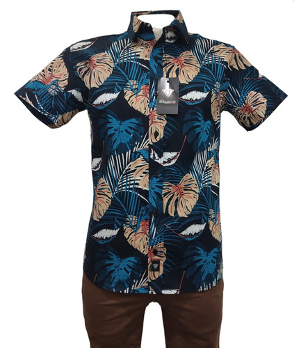Camisa Giorgio Berlucchi Mc24-12 Hawaiana Slim Fit 2024
