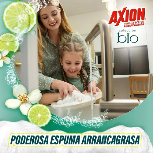 Detergente Líquido Axion Lavatrastes Colección Bio 2.8 L
