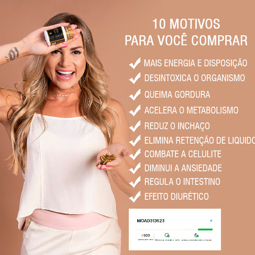 Kit 2 Potes Com Master Inibidor De Apetite Lipoplus Sem Sabor