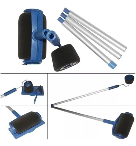 Imagen 3 de 4 de Rodillo Para Pintar Rellenable Paint Roller 8 Accesorios