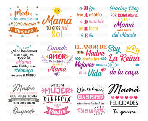 Diseños Vectores Día De Las Madres (mockup Taza Y Playera)