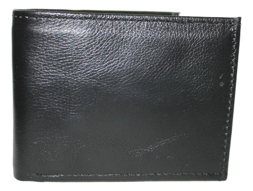 Cartera Hombre Piel Genuina Billetera Cuero Bifold Premium