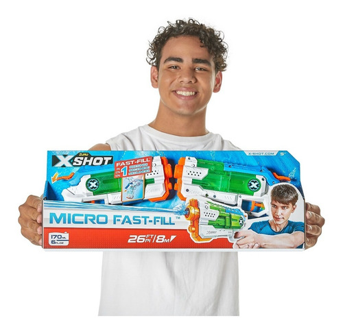 Imagen 3 de 6 de Pistola De Agua Zuru Xshot Micro Fast Fill Set De 2 Pistolas