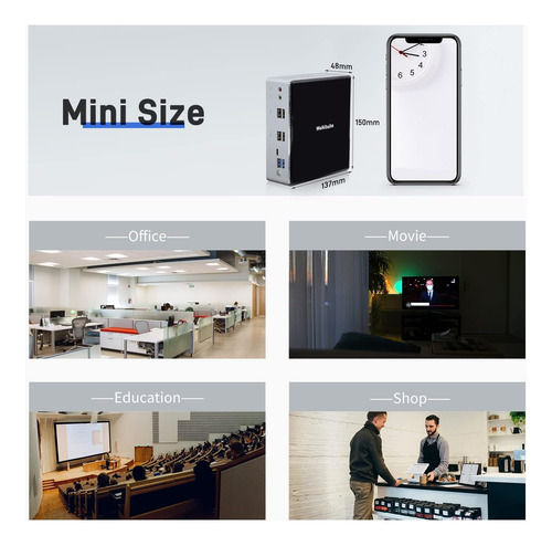 Weikibaba Mini Pc Windows 10 16gb Ddr4 Ram 512gb Ssd, Mini C