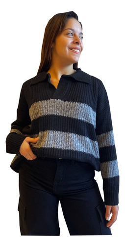 Sweater Maxi Buzo Mujer Amplio Pullover Hoddies Poleron A2