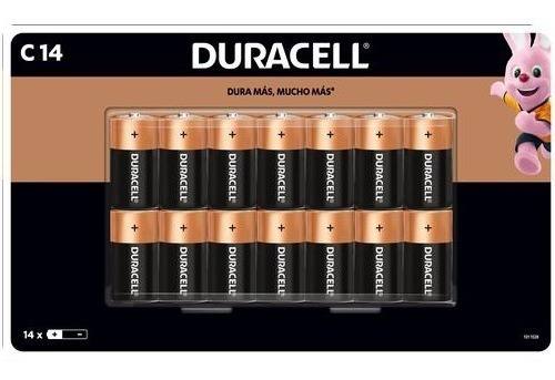 Pilas Tipo C 14 Duracell Alcalinas Pack De 14 Baterias
