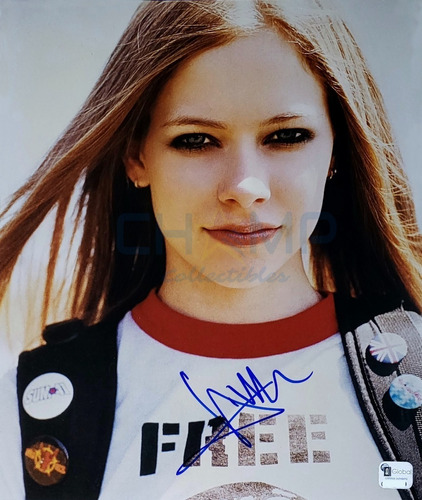 Foto Firmada Avril Lavigne Autografo Pop Punk Queen Love Sux