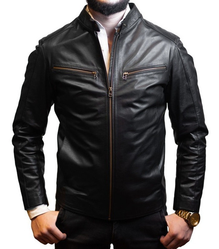 Campera Hombre Cuero Legítimo Argentino Cod211v Estancia1980