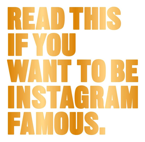 Book : Read This If You Want To Be Instagram Famous