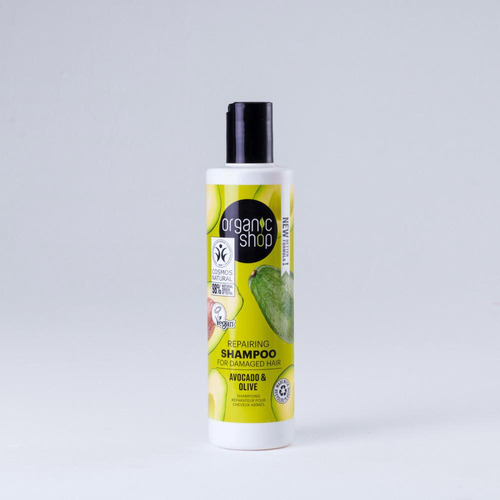 Shampoo Reconstrução Capilar Veg. Abacate Organic Shop 280ml