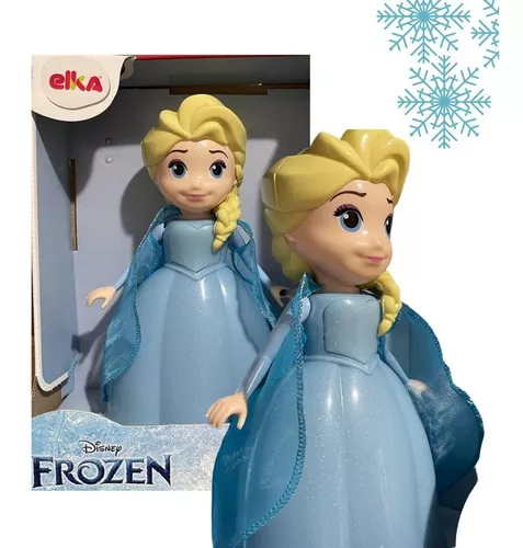 Boneca Frozen Elsa Princesa Disney Musical Brinquedo Elka