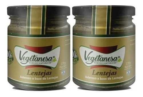 Pasta De Lentejas Vegano Vegetanesa Untable 170gr Pack X2   