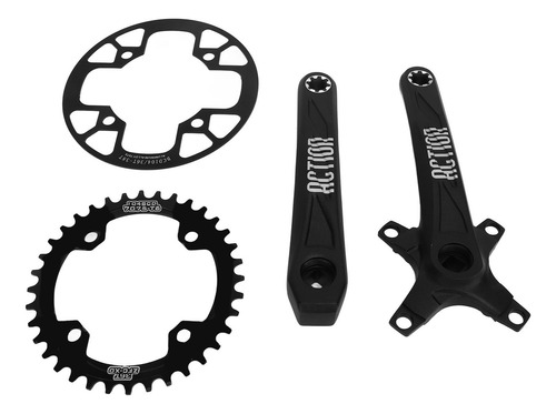 Bike Crankset Mountain Crank Arm Set 36t Narrow Wide