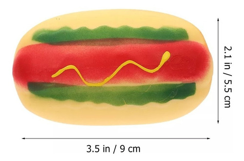 Juguete Antiestrés Squishy , Hot Dog (completo)