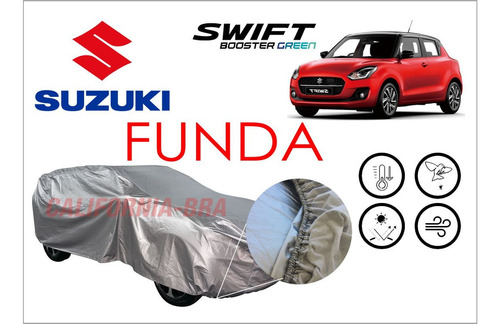 Cover Impermeable Broche Eua Suzuki Swift Booster Green 2022