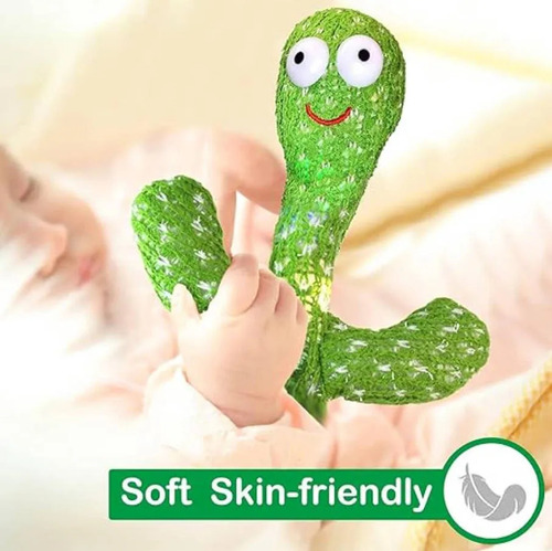 Cactus Peluche Bailarin Canta Graba Educativo De 32cm