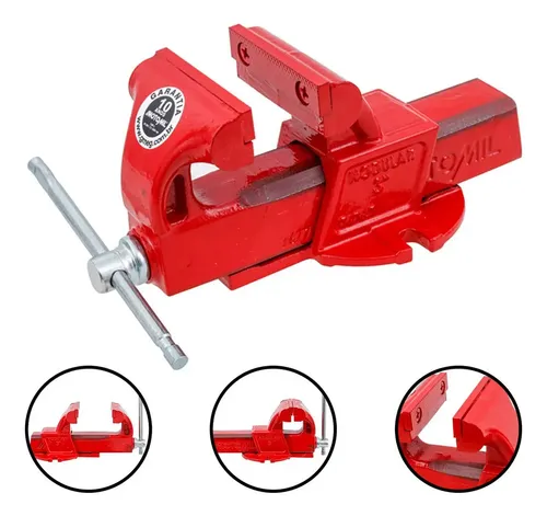 Morsa de Bancada Fixa N°5 135mm Ferro Fundido Motomil TB-500P