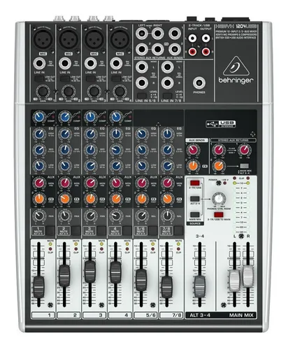 Mesa De Som Behringer Xenyx 1204 C/ Usb Mixer 12 Canais