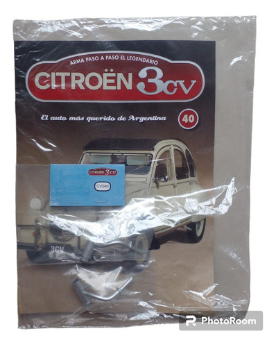 Fascículo + Pieza P/armar Citroen 3 Cv. N 40. Nuevo