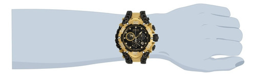 Reloj Invicta 34434 Dorado, Negro Hombre Color de la correa Dorado