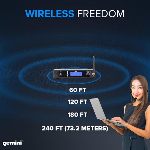 Micrófono Lavalier Inalámbrico Uhf-6100hl Sonido Preciso