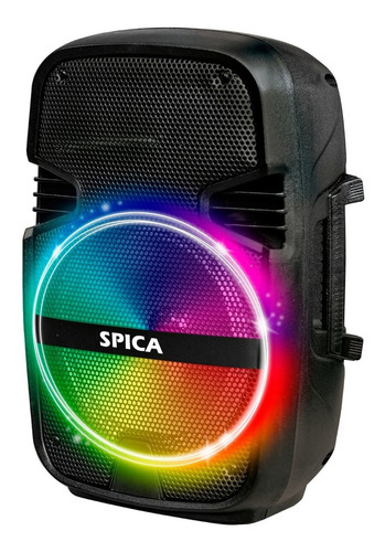 Parlante Portatil Spica SP-3312TM Bluetooth Karaoke Bateria Recargable Luces RGB Microfono
