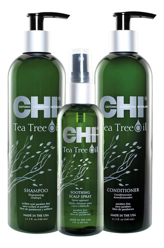 Champú Chi Con Aceite De Árbol De Té 340 Ml