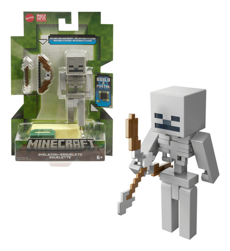 Figura De Acción Minecraft Build-a-portal - Esqueleto Mattel