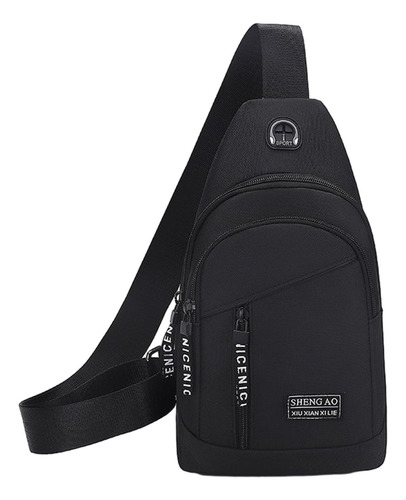 Mochila Bandolera H Strap Bag Con Correa Perforada