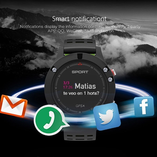 Smartwatch Con Gps Fit 5 Reloj Inteligente Kms Velocidad