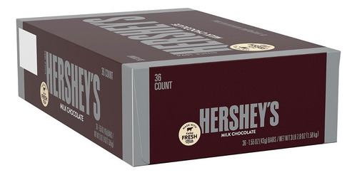 Hershey's Milk Chocolate 36 Barras De 43grs