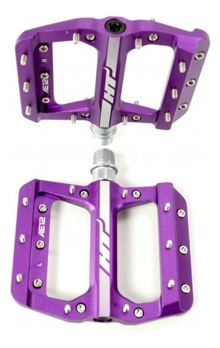 Pedales Plataforma Ht Ae12 Aluminium Color Purpura
