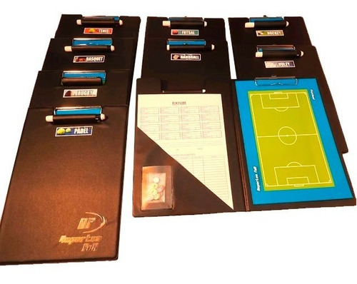 Imagen 4 de 4 de Pizarra Padel Magnetica! Carpeta + Pizarra Doble + Fibron Df