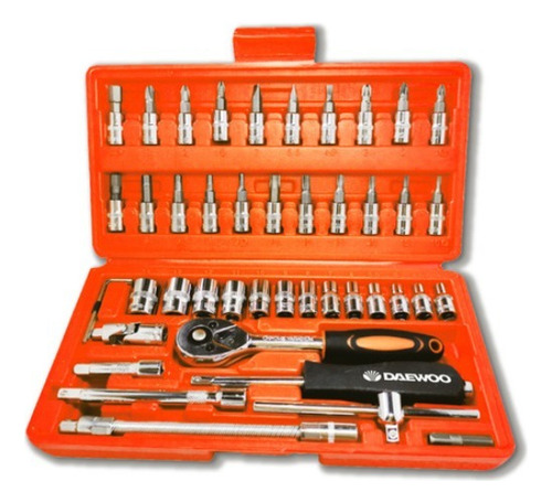Set Juego De Dados Y Puntas C/ Chicharra Daewoo Dahts046-d