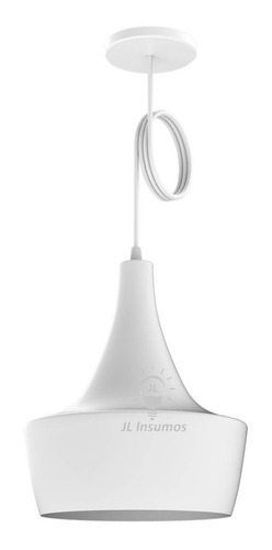 Colgante Campana 30cm Beat Fat Blanco