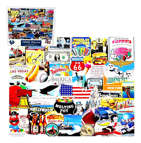 Puzzle X 1000 Ruta 66 I Love Usa Super Cla Fd6920