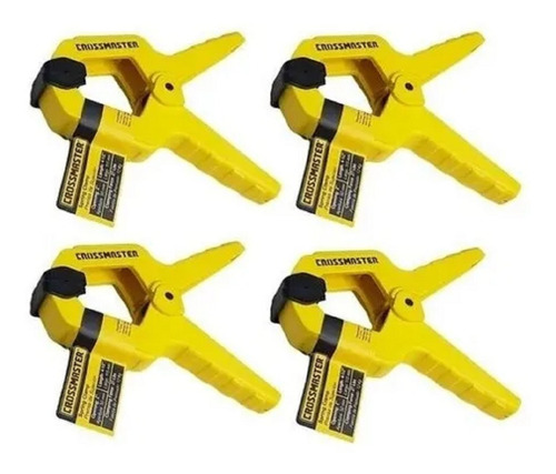 4 Prensas Pinza Sujeción Plastica12kg 150mmx50mm Crossmaster