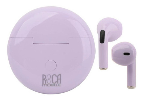 Auriculares Inalámbricos Bluetooth Tws Roca R6p Color Violeta