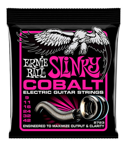 Cuerdas De Guitarra  Ernie Ball 2723 Cobalt Super Slinky