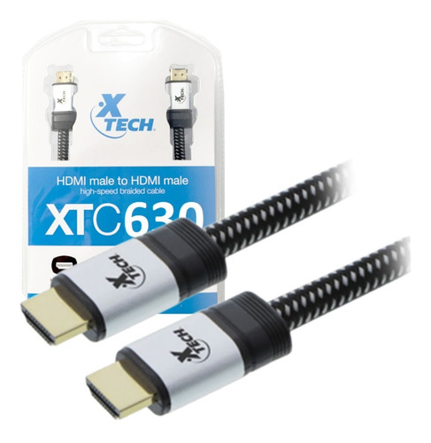 Cable Trenzado Hdmi Macho De Alta Velocidad Xtech Xtc-630