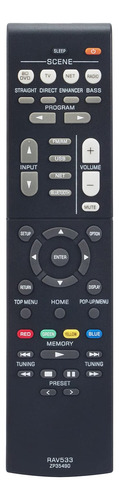 Control Remoto De Repuesto Rav533 Para Receptor Yamaha Av Ho