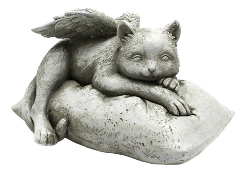 Estátua Memorial Do Anjo, Gato De Anjo Dormindo No Travessei