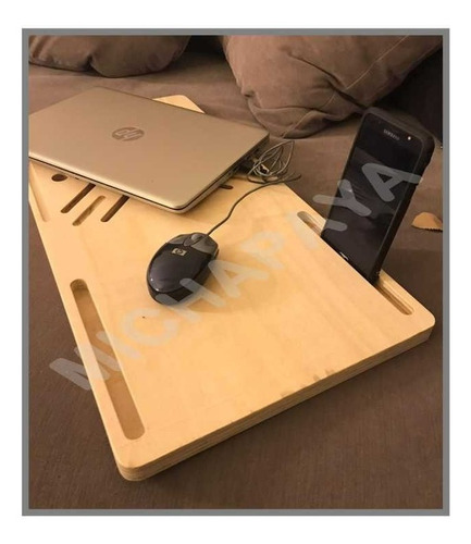 Imagen 4 de 5 de Home Office Bandeja Porta Notebook Computadora Mouse Celu