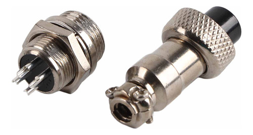 Conjunto De 10 Plugues De Aviação Gx12, 4 Pinos, 12 Mm,