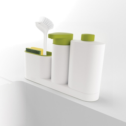 Organizador Bacha Cocina 3en1 Dispenser Esponja Detergente