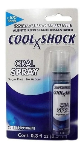 Spray Oral Cool X Shock Super Peppermint 8.5ml 100 Shots