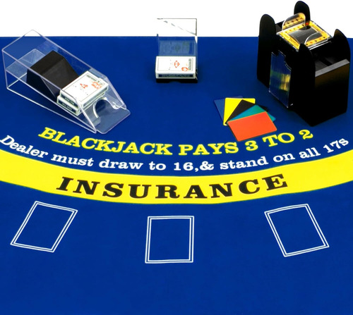 Aoriher Blackjack Juego Combo Set, Incluye Blackjack Layo...