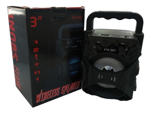 Imagen 2 de 2 de Corneta Multimedia Kts-1057 Usb Micro Sd Aux 3.5 Bluetooh Fm